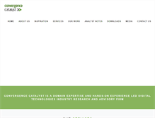 Tablet Screenshot of convergencecatalyst.com